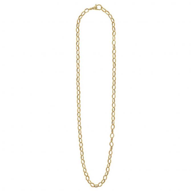 LAGOS Caviar Gold Fluted Necklace
