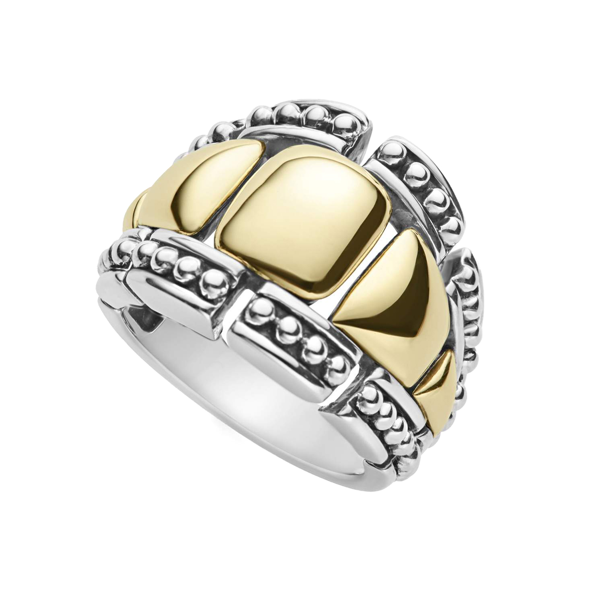 LAGOS High Bar Gold Caviar Statement Ring, Size 7 | 03-80417-7 | Borsheims