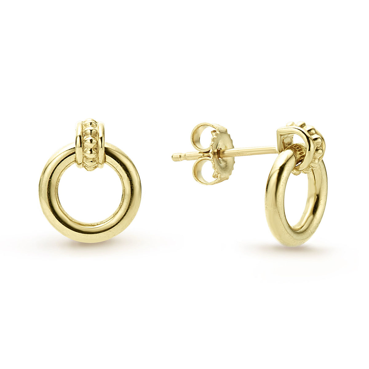 LAGOS Meridian 18K Yellow Gold Circle Stud Earrings