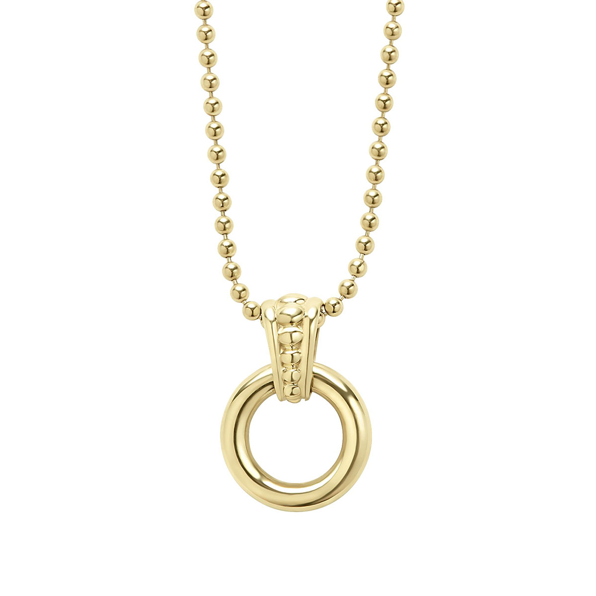 LAGOS Meridian 18K Yellow Gold Circle Pendant Necklace, 18