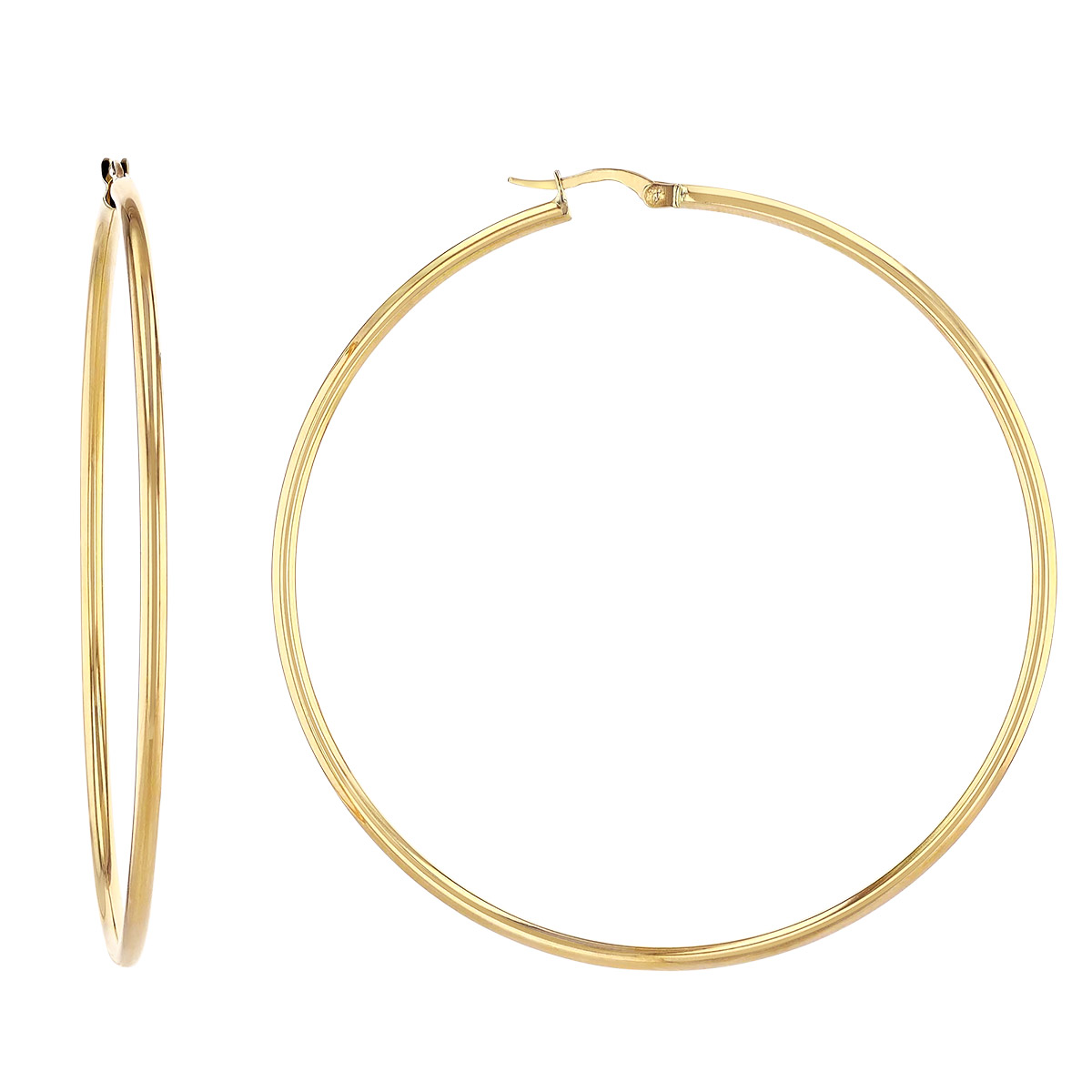 Roberto Coin Perfect Hoops XL Yellow Gold Hoop Earrings, 63 mm