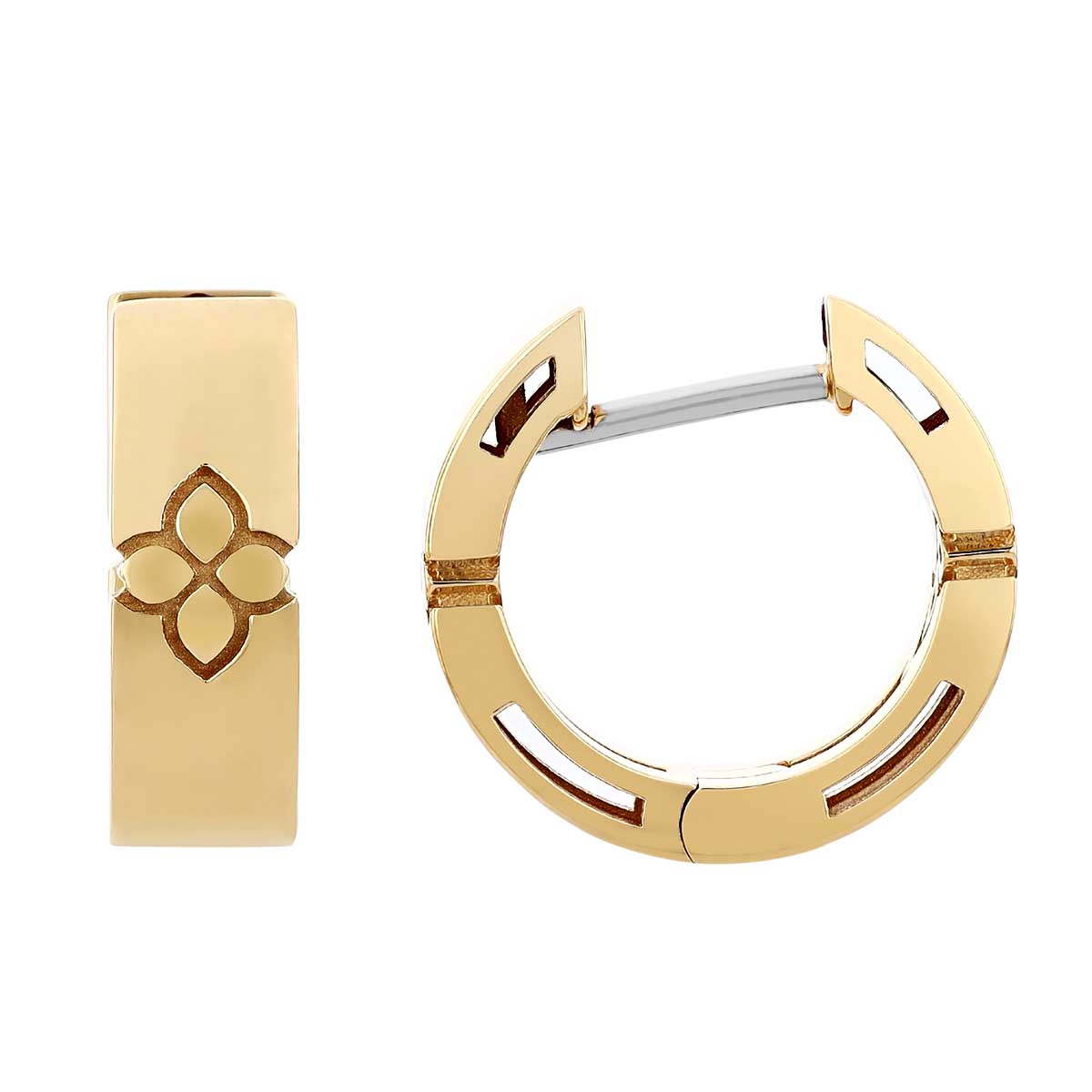 Roberto Coin Love in Verona Yellow Gold Small Hoop Earrings