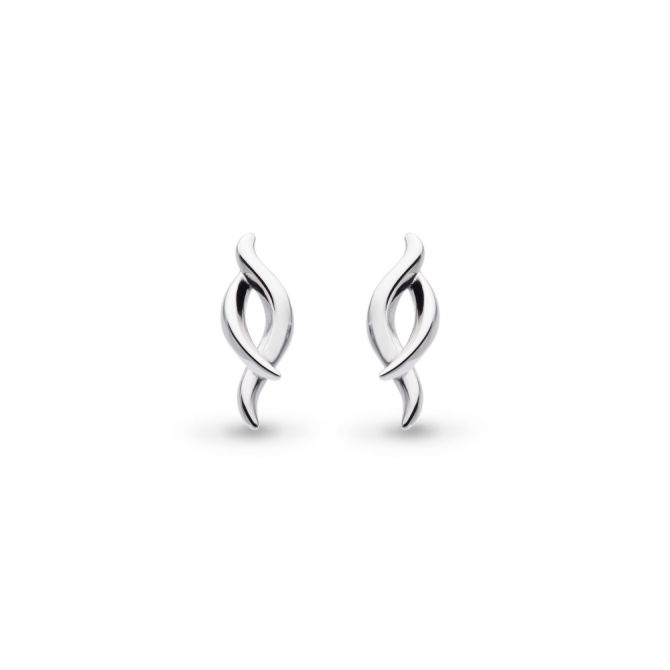 Sterling Silver Twist Stud Earrings