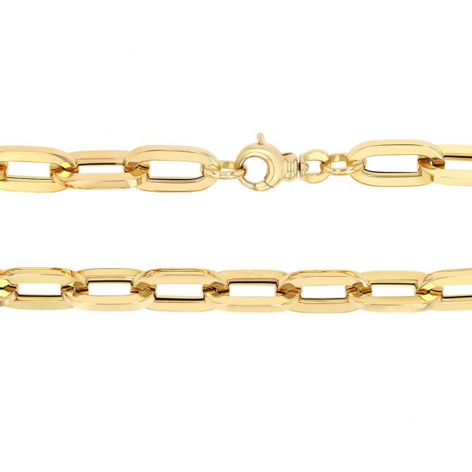 Roberto Coin Oro Classic Paperclip Collar Necklace in Yellow Gold