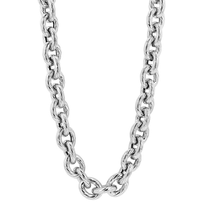 『Hollywood CHAIN BROWN×SILVER』 Silver Barbed Link Chain - Vàng New York