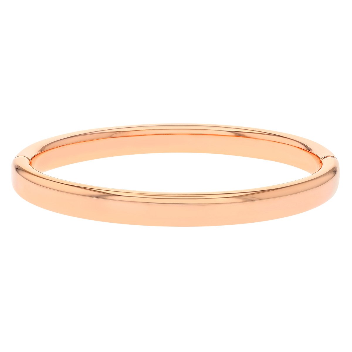 Pesavento Rose Tone Rounded Edge Bangle Bracelet