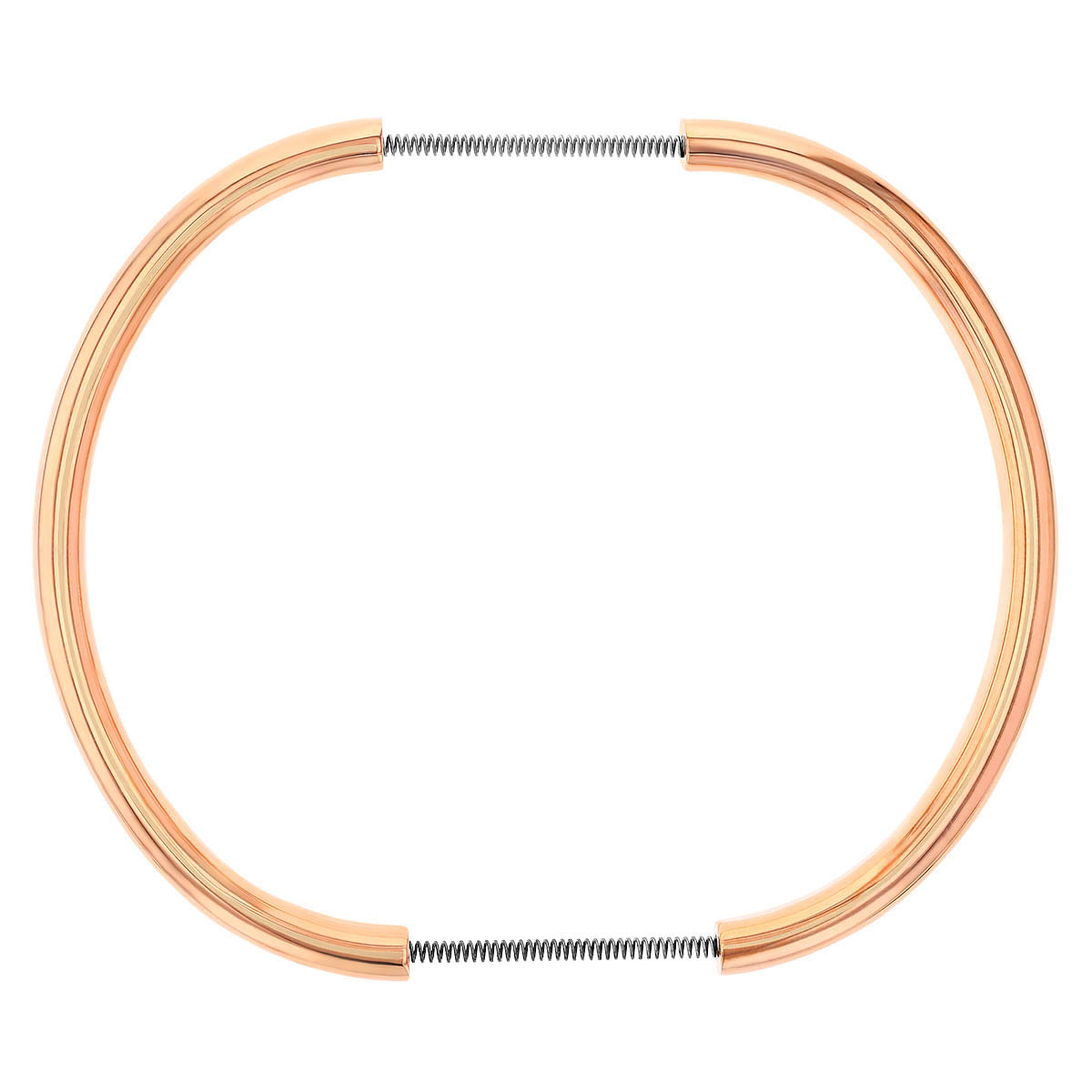 Pesavento Rose Tone Rounded Edge Bangle Bracelet
