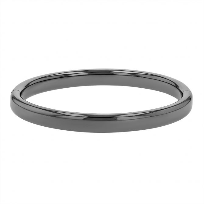Pesavento Elegance Ruthenium Plated Sterling Silver Bangle Bracelet