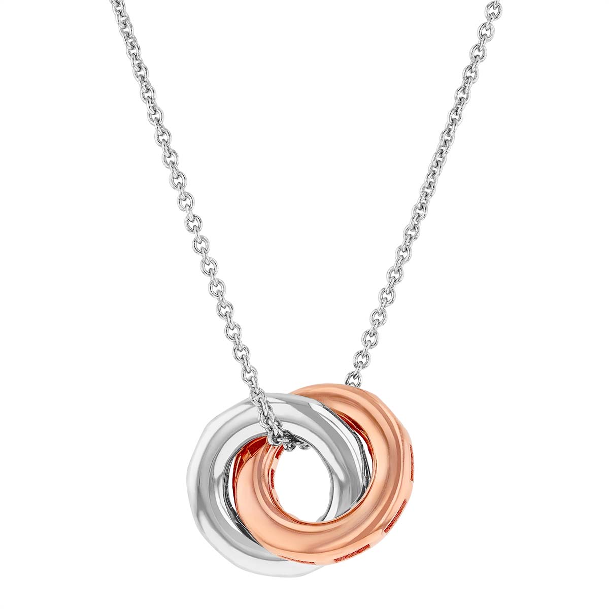Pesavento Elegance Rose Tone & Sterling Silver Intertwined Circle ...