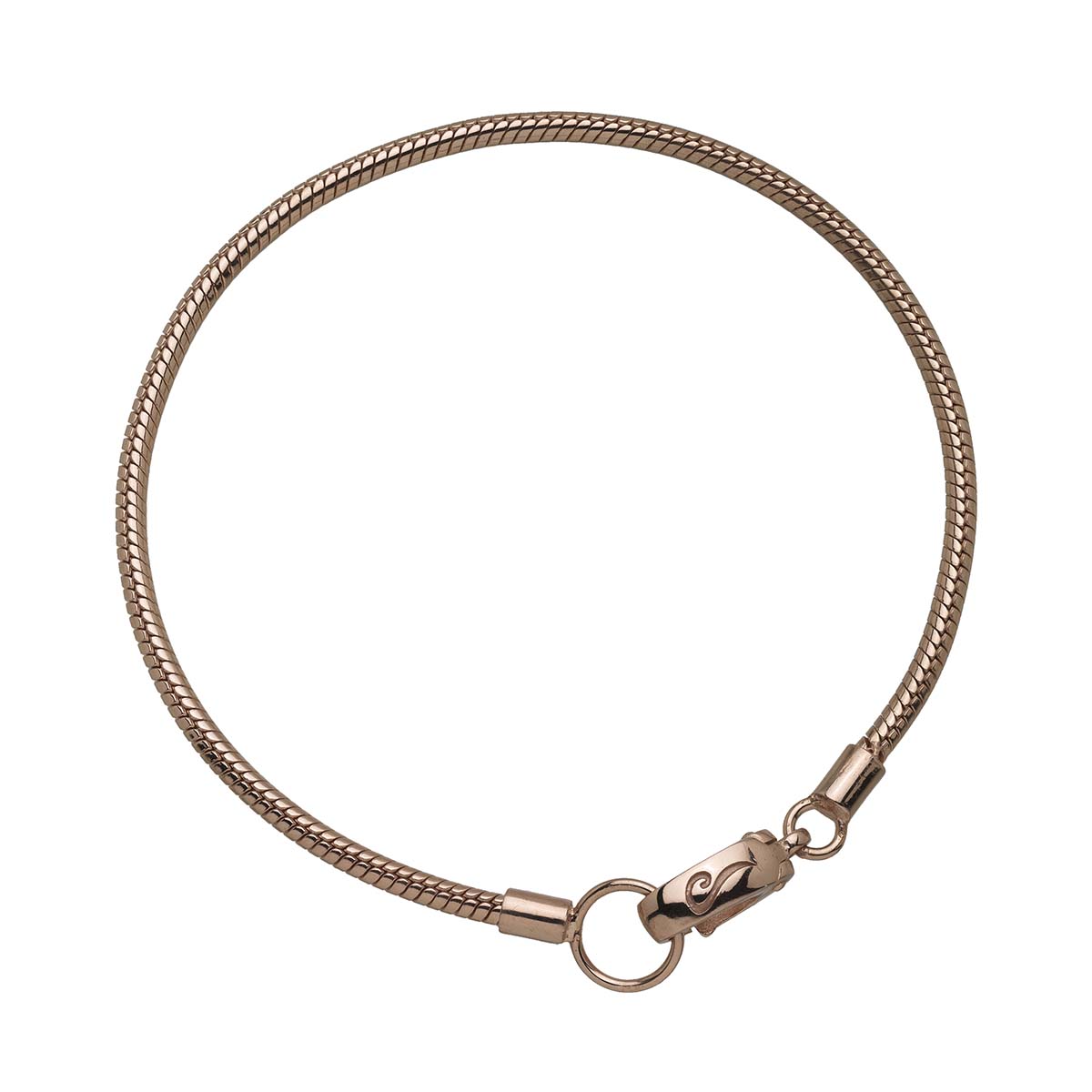Marco Dal Maso Ulysses Rose Gold Vermeil Slimline Bracelet, 8