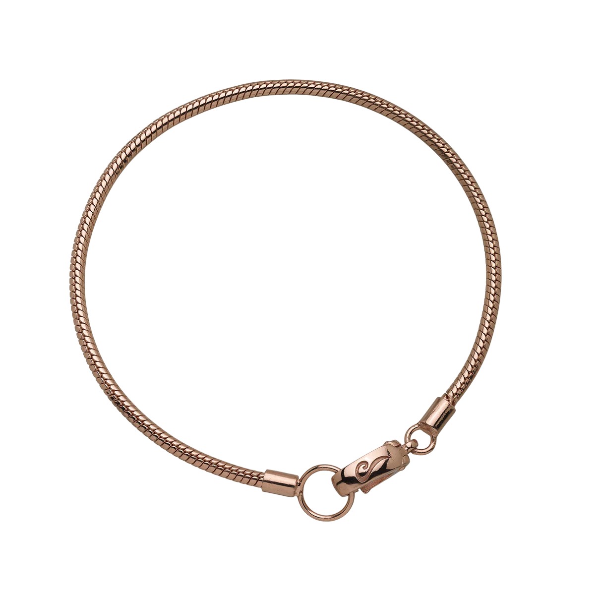 Marco Dal Maso Ulysses Rose Gold Vermeil Slimline Bracelet, 8