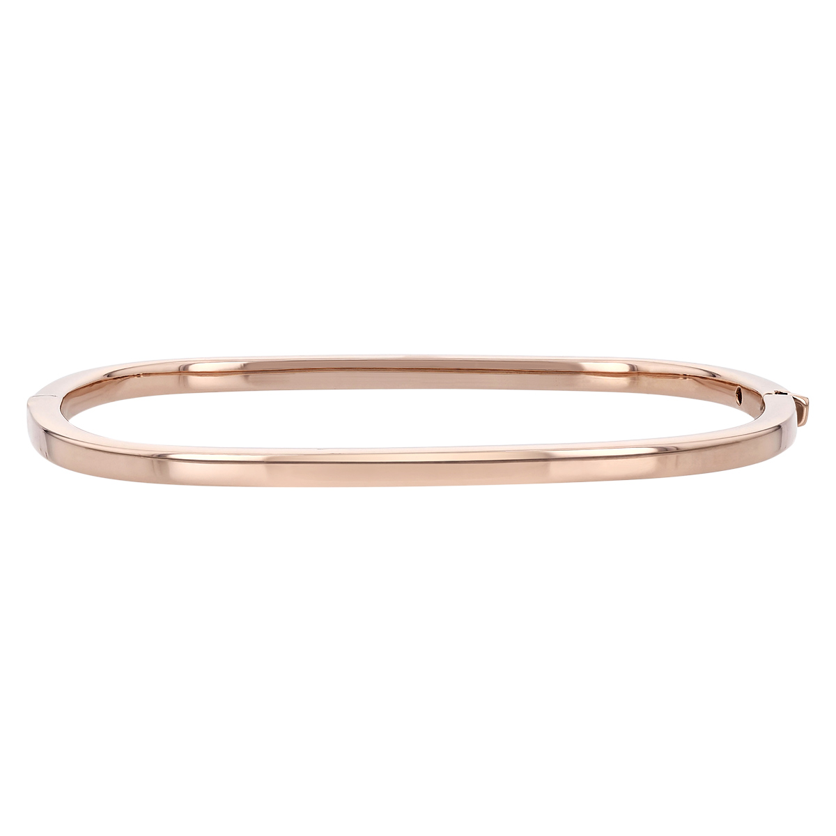 Roberto Coin Oro Classic Rose Gold Soft Square Bangle Bracelet