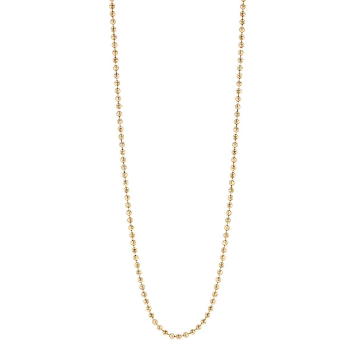Roberto Coin Yellow Gold Ball Chain Necklace, 18