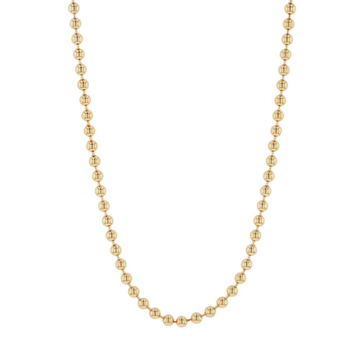 Roberto Coin Yellow Gold Ball Chain Necklace, 18