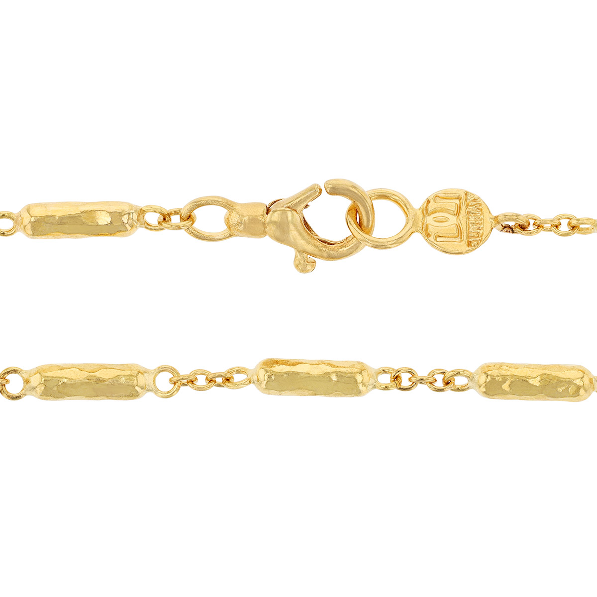 Gurhan Vertigo 24K Yellow Gold Bead Link Necklace, 18