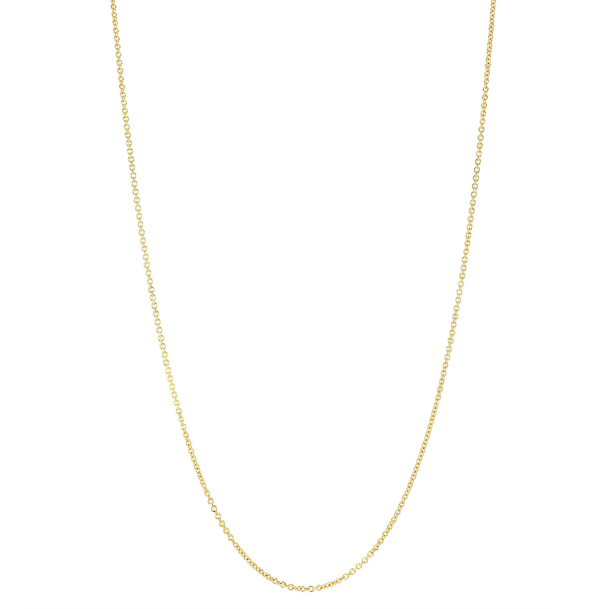Yellow Gold 1.5 mm Cable Chain, 20