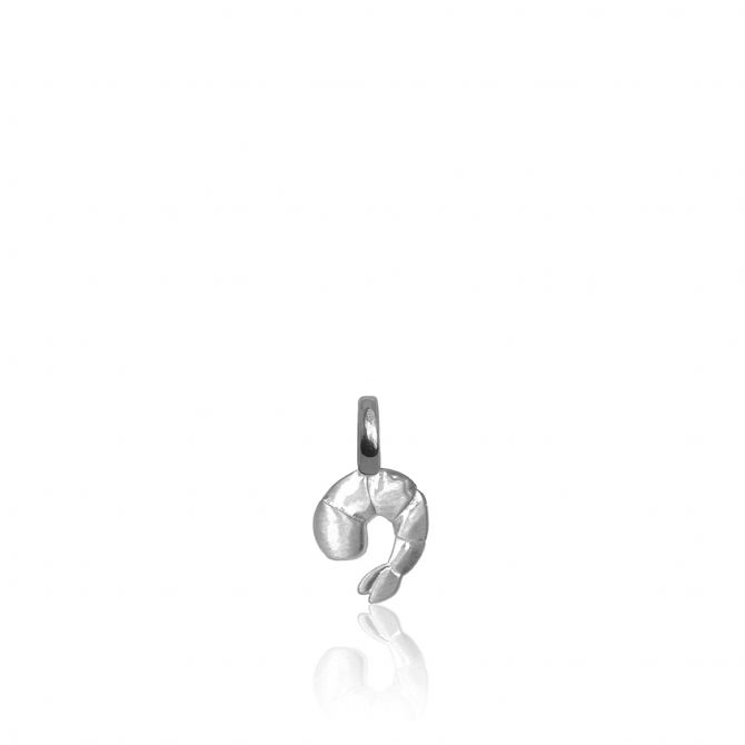Alex Woo Mini Additions Sterling Silver Shrimp Charm