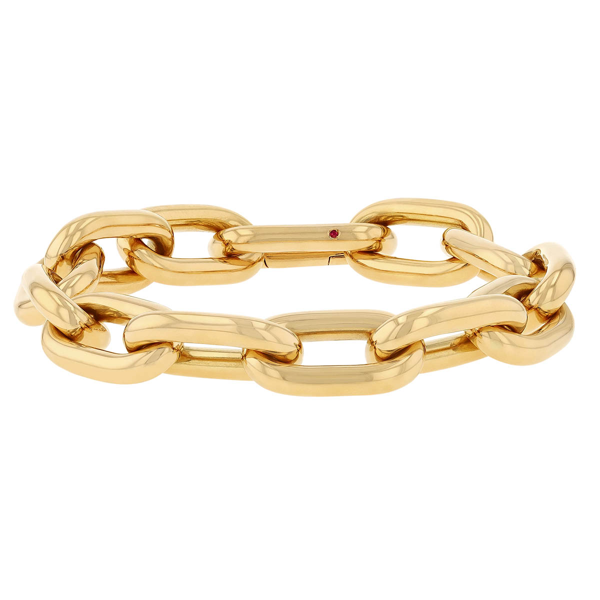 Roberto Coin Yellow Gold Large Paperclip Chain Bracelet