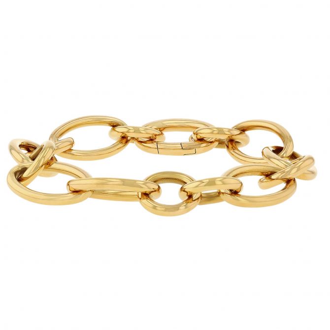 アクセサリー ALT-S Link Circle Bracelet ALT-S Link Circle Bracelet Vintage 18K Gold Interlocked Mixed