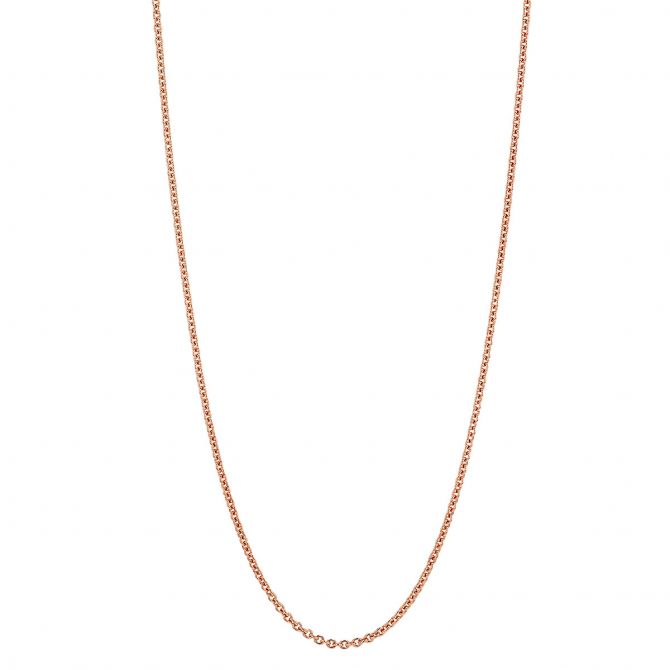 Rose Gold 1.2 mm Cable Chain, 24"