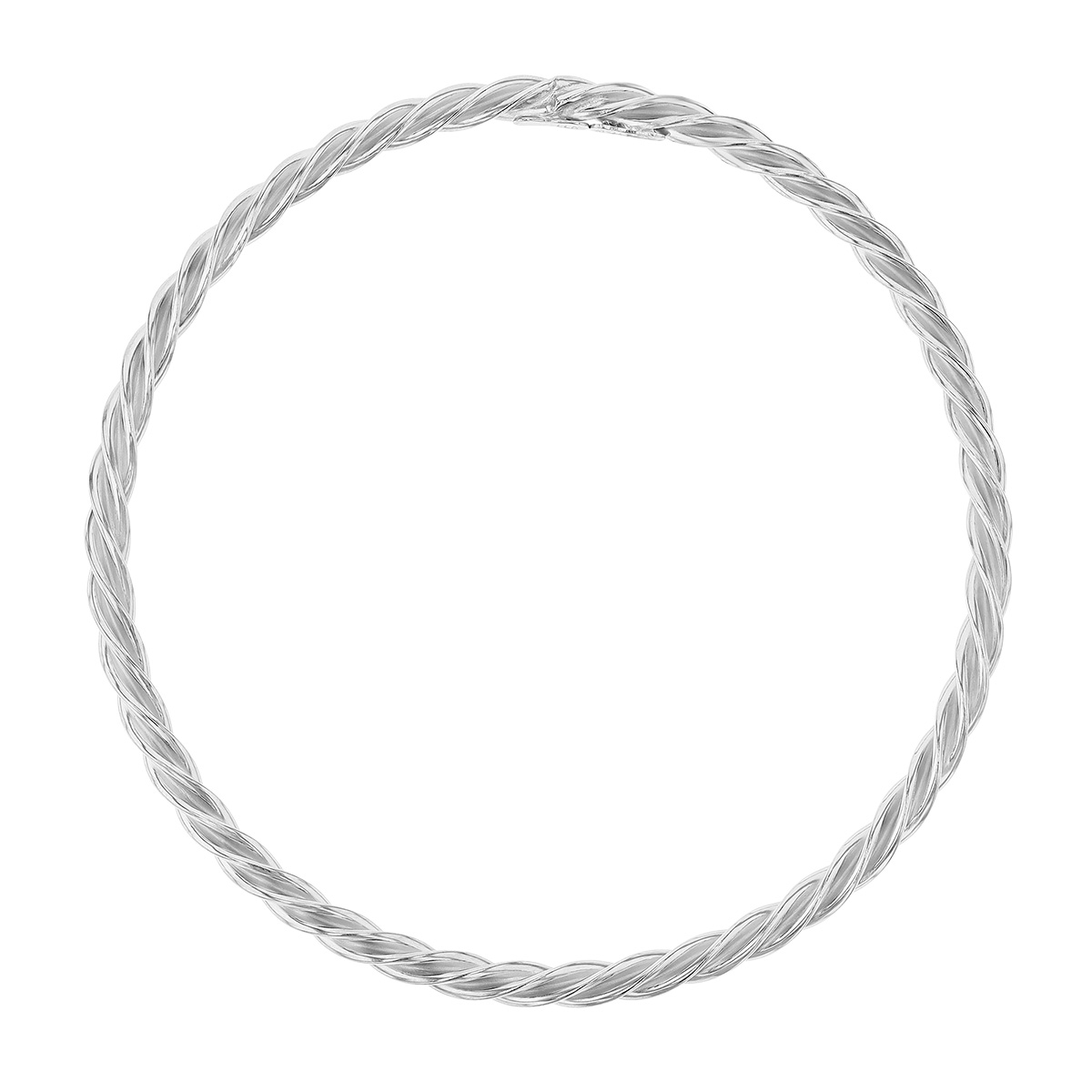 Sterling Silver Twisted Bangle Bracelet