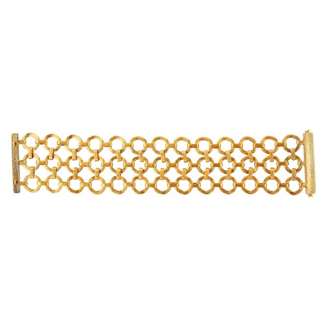Marco Bicego Jaipur Yellow Gold 3 Row Link Bracelet, 7.25"