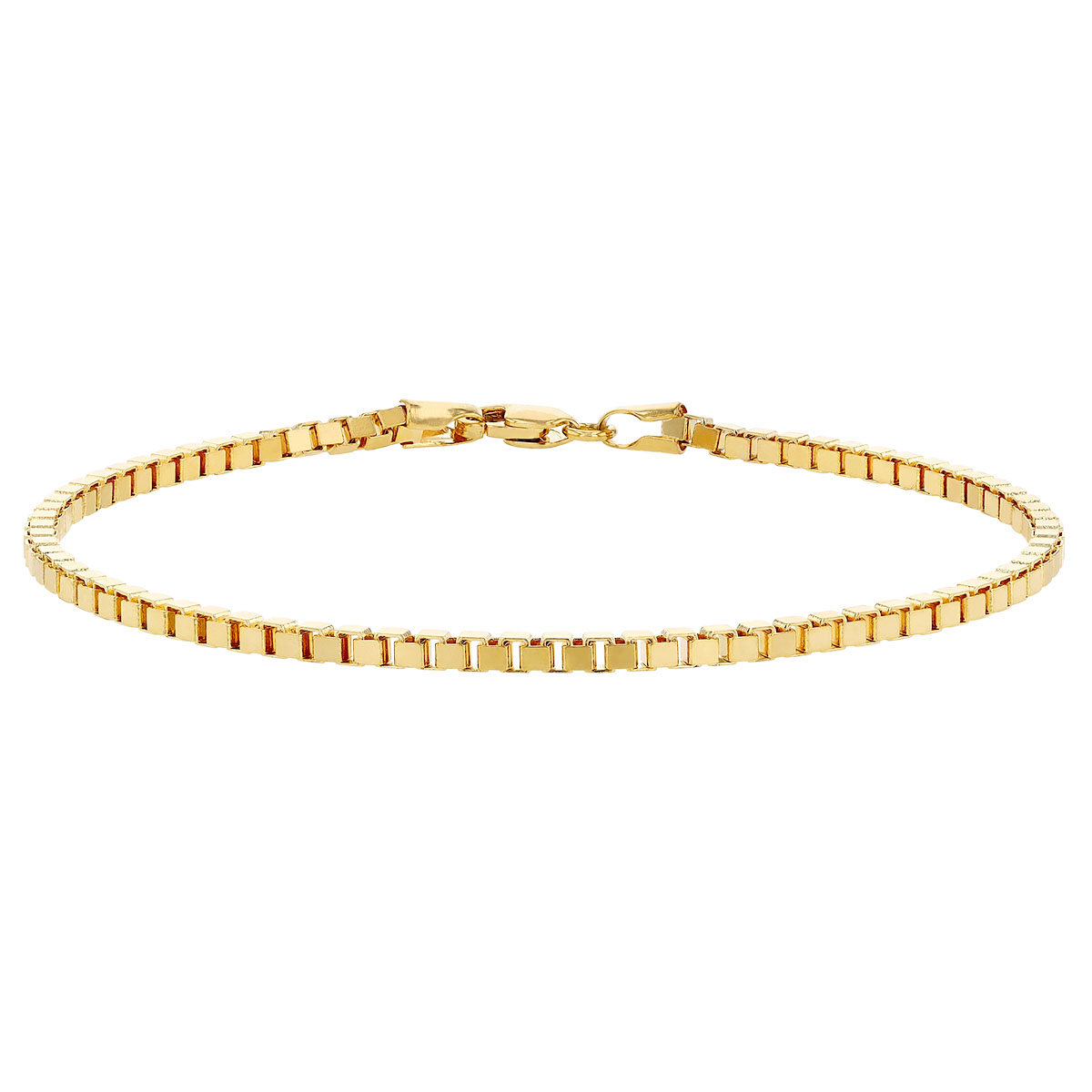 Yellow Gold Box Link Chain Bracelet Borsheims