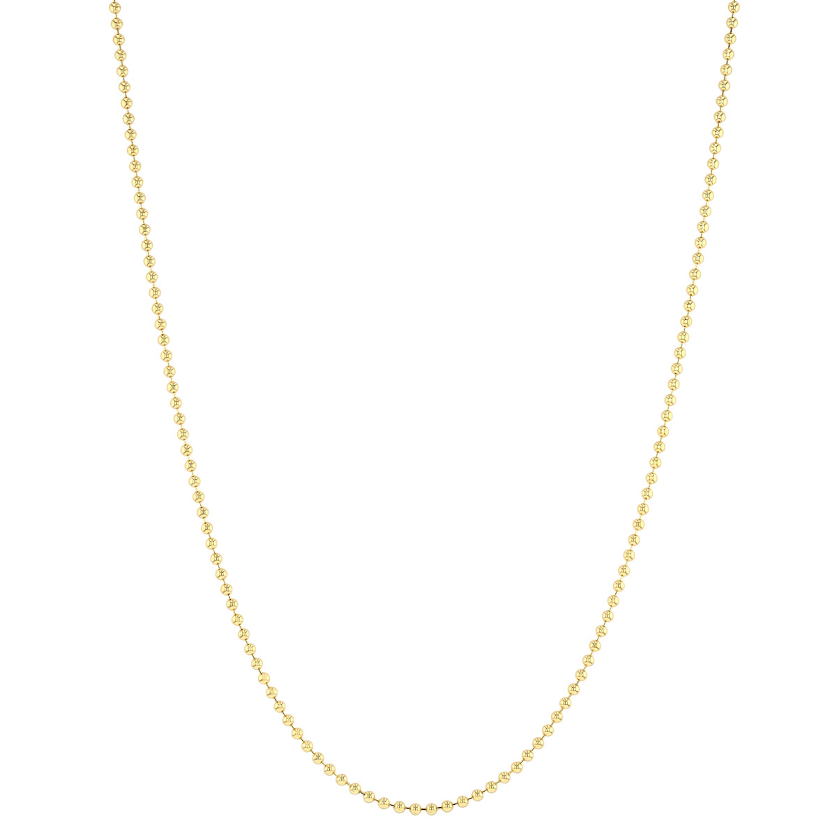 Yellow Gold 2.5 mm Ball Chain, 22