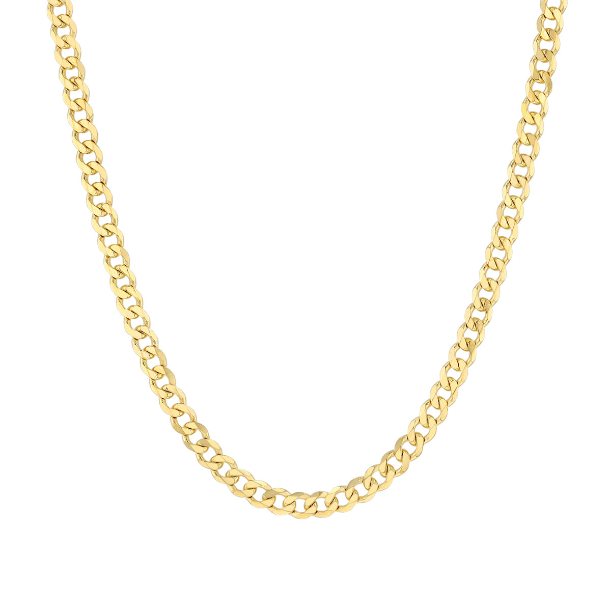 Yellow Gold 2.7 mm Curb Chain, 18