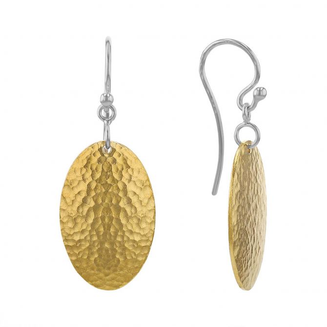 Gurhan Mango Sterling Silver Drop Earrings with 24K Gold Accents