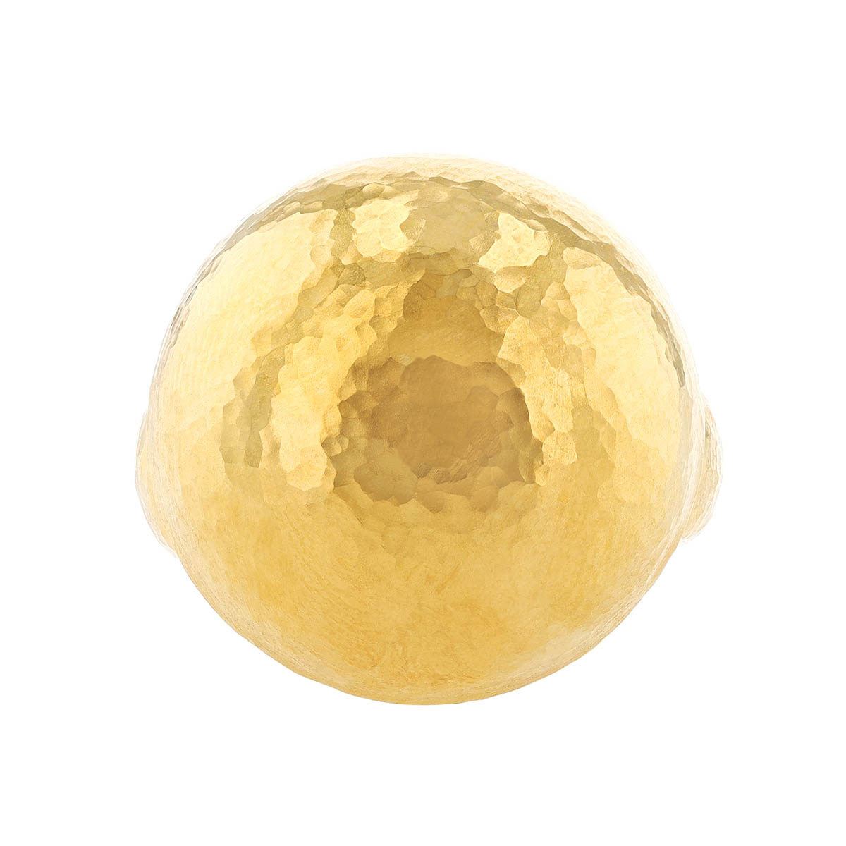 Gurhan Spell 24K Yellow Gold Dome Hammered Ring