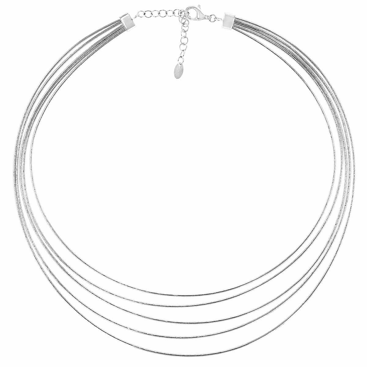 Pesavento DNA Spring Sterling Silver 5 Strand Necklace WDNAG054