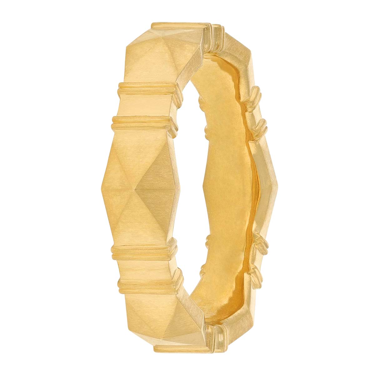 Erika Winters Viola Yellow Gold Wide Band Ring