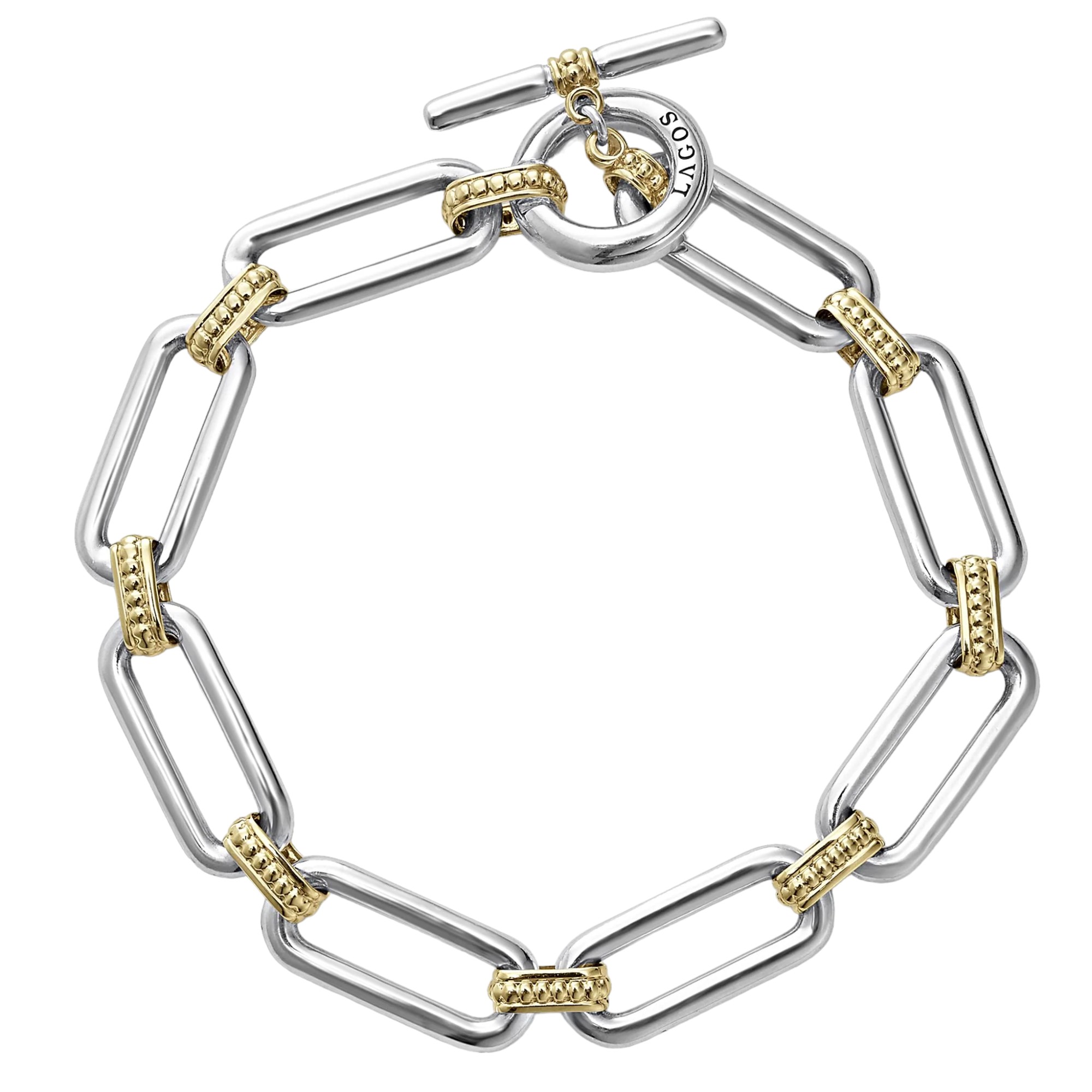 LAGOS Signature Caviar Two-Tone Link Bracelet