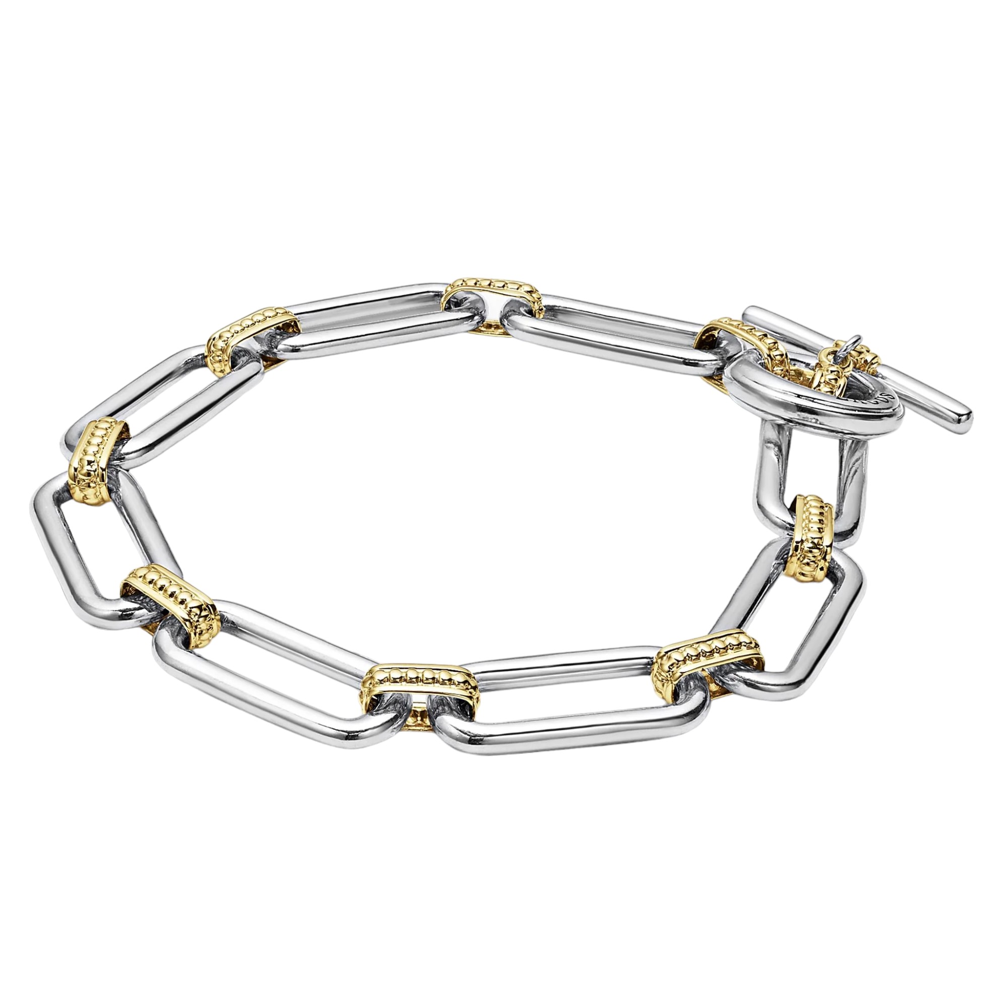 LAGOS Signature Caviar Two-Tone Link Bracelet