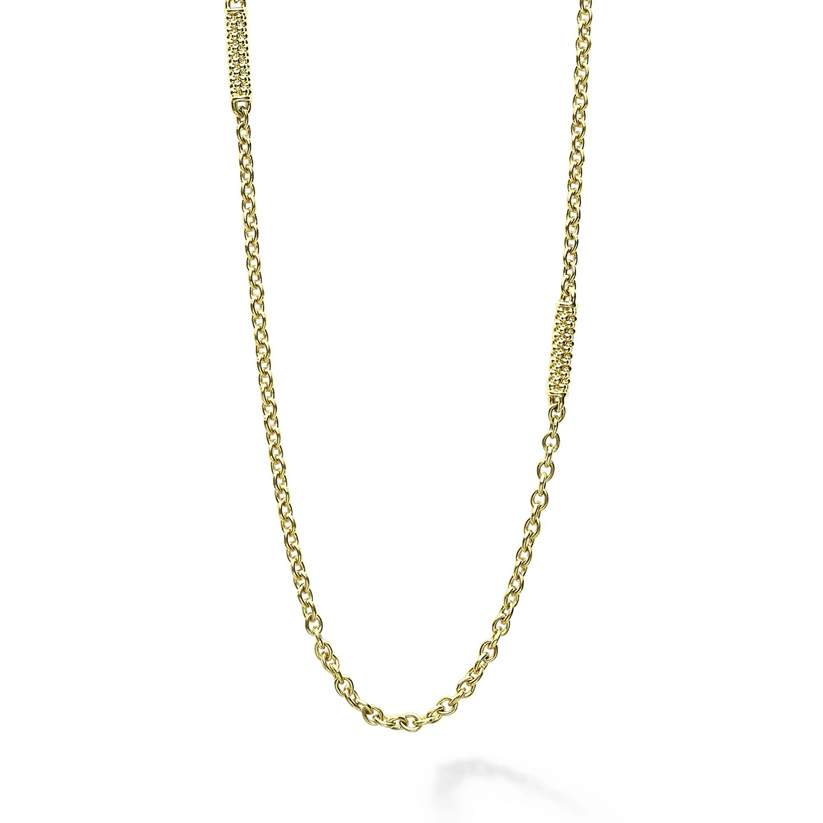 LAGOS Signature Caviar Superfine Caviar Station Chain Necklace, 32