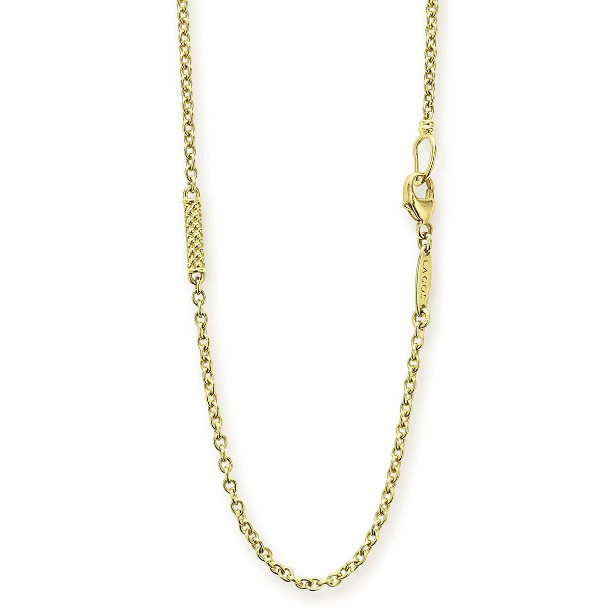 LAGOS Signature Caviar Superfine Caviar Station Chain Necklace, 32