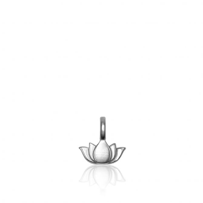 Alex Woo Mini Additions Lotus Charm in Sterling Silver