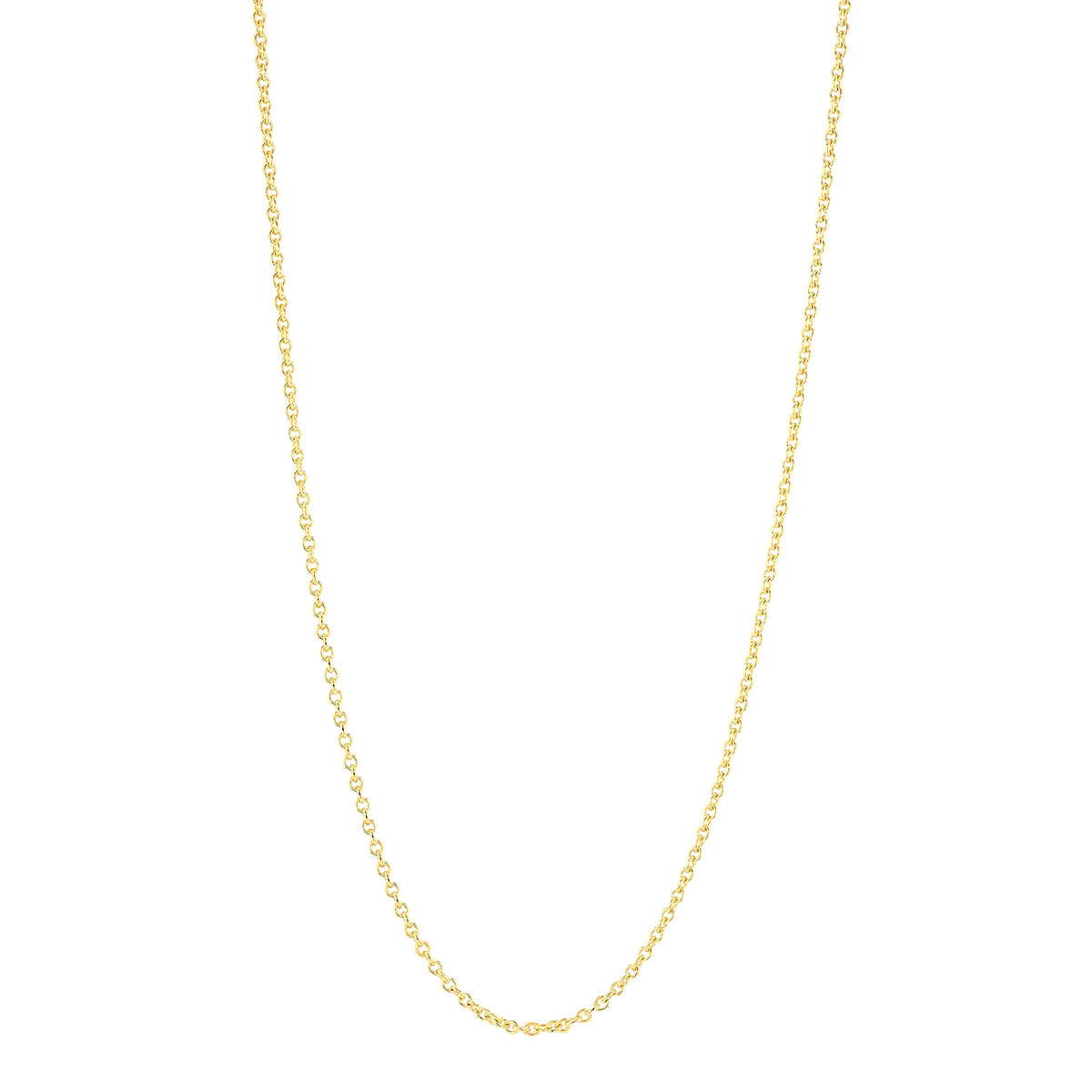Yellow Gold 1.50 mm Cable Chain Necklace, 18