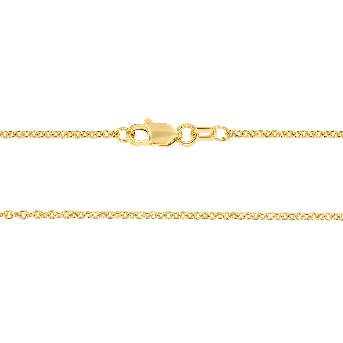 Yellow Gold 1.50 mm Cable Chain Necklace, 18