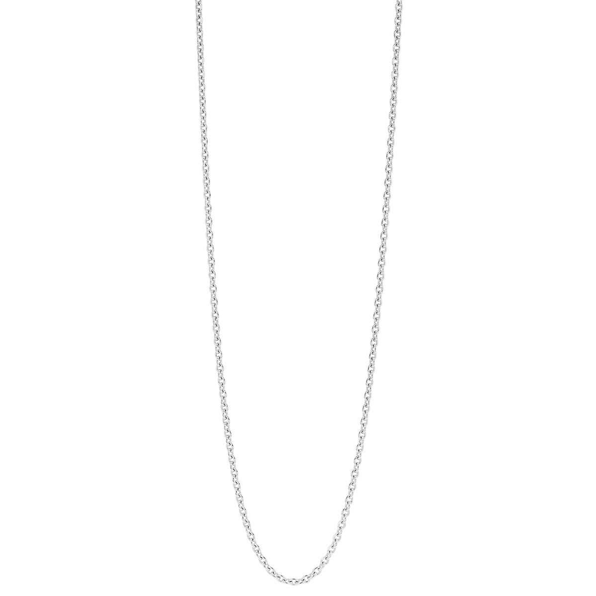 White Gold 1.5 mm Cable Chain, 16
