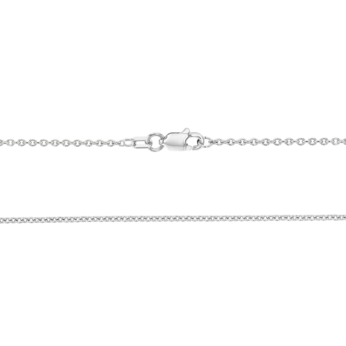 White Gold 1.5 mm Cable Chain, 16