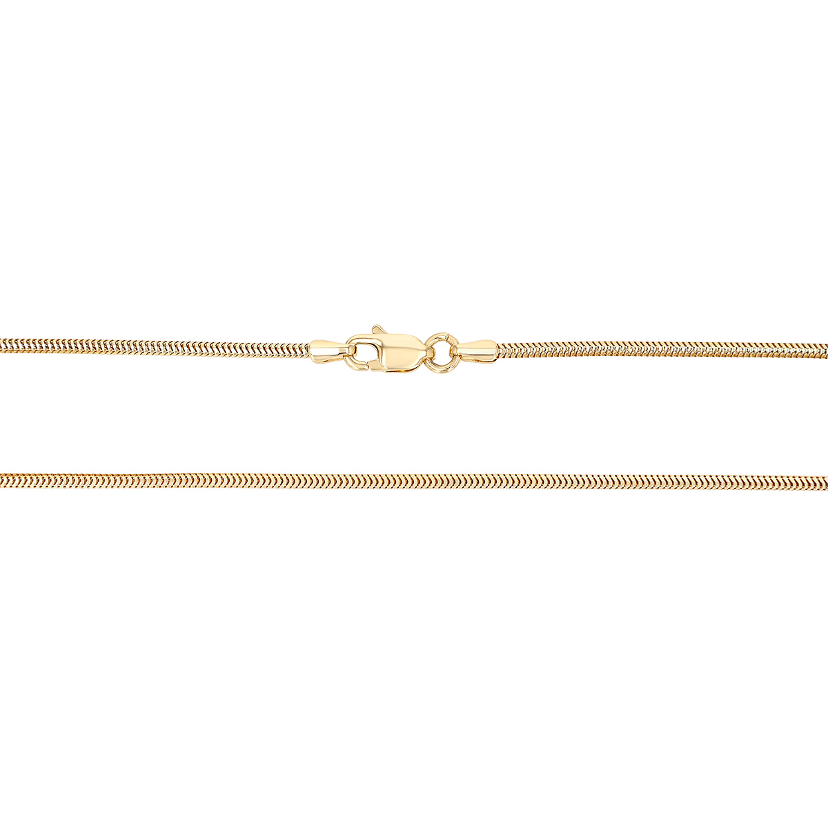 Yellow Gold 1.6 mm Snake Chain, 18