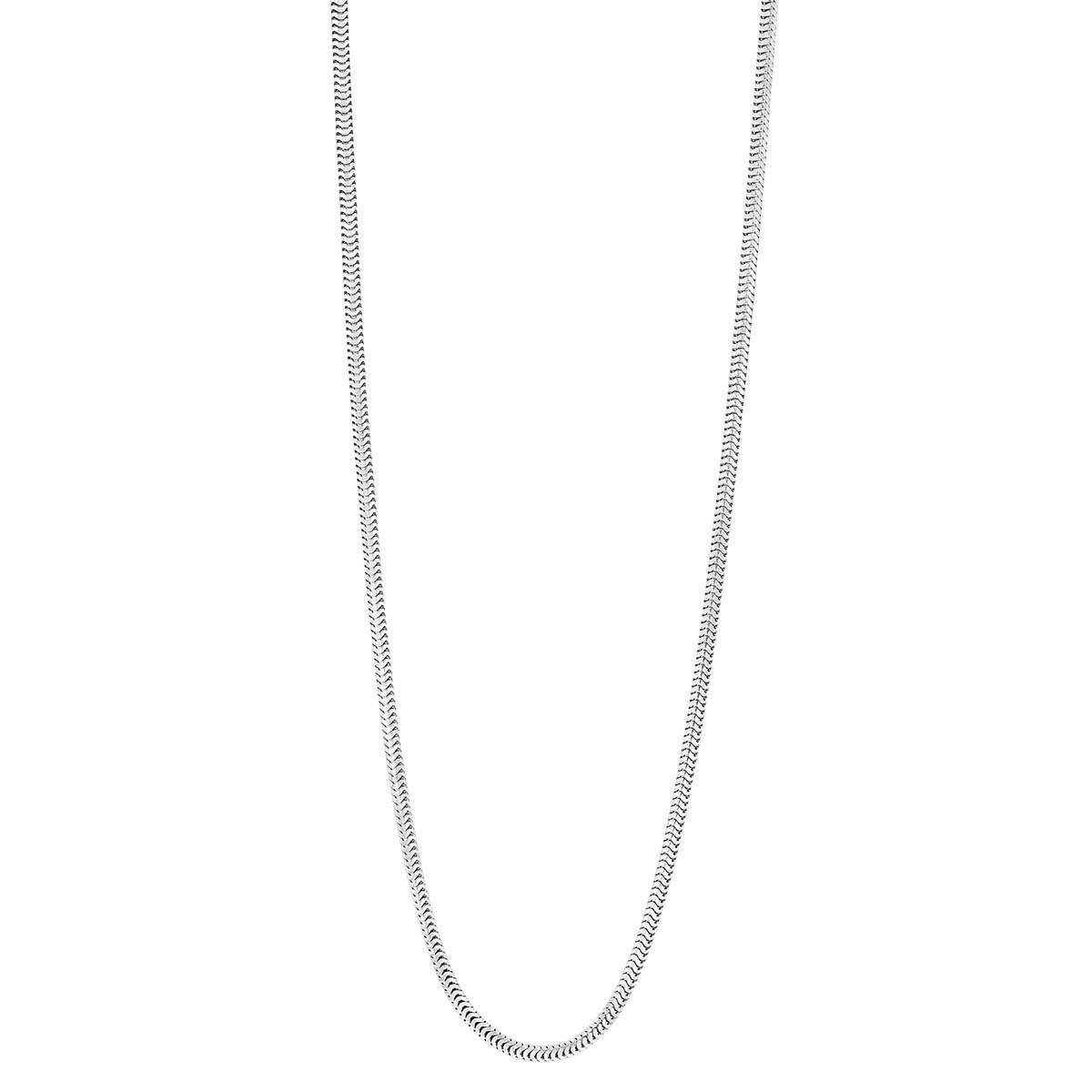 White Gold 1.60 mm Snake Chain Necklace, 16
