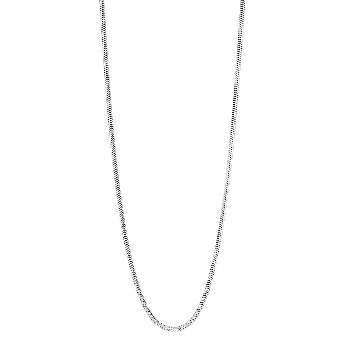 White Gold 1.6 mm Snake Chain, 18