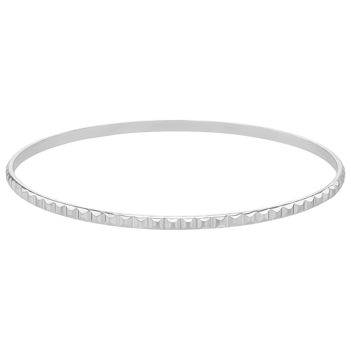 Children's Sterling Silver Square Bangle Bracelet