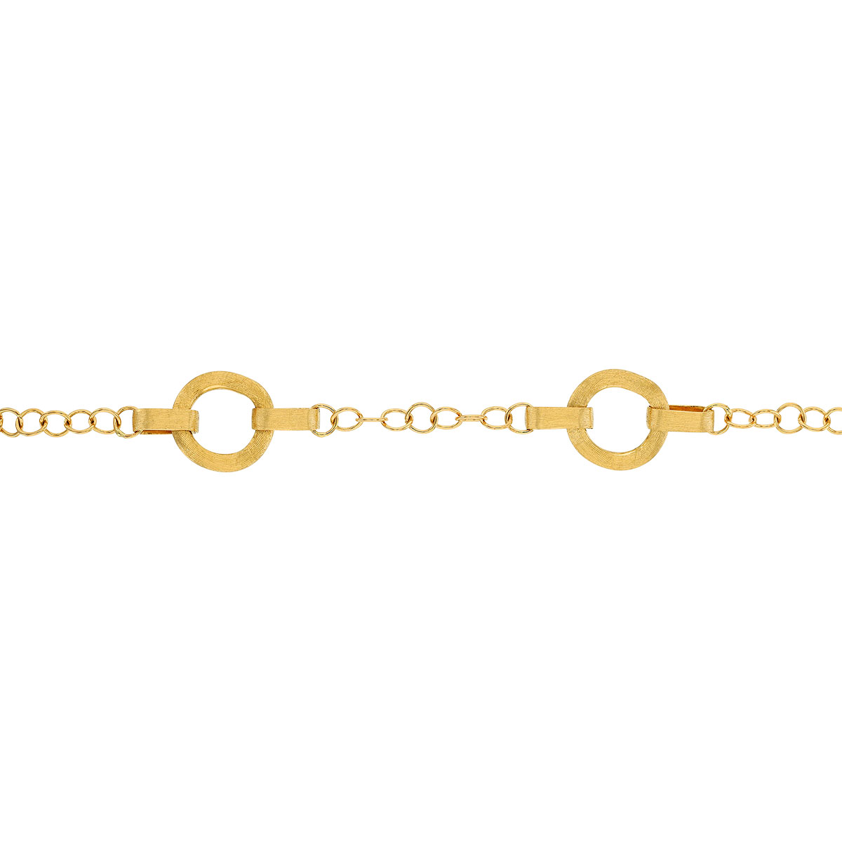 Marco Bicego Jaipur Yellow Gold 4 Circle Link Chain Bracelet, 7