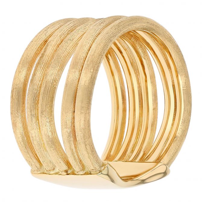 Marco Bicego Jaipur Brushed Yellow Gold 5 Band Ring