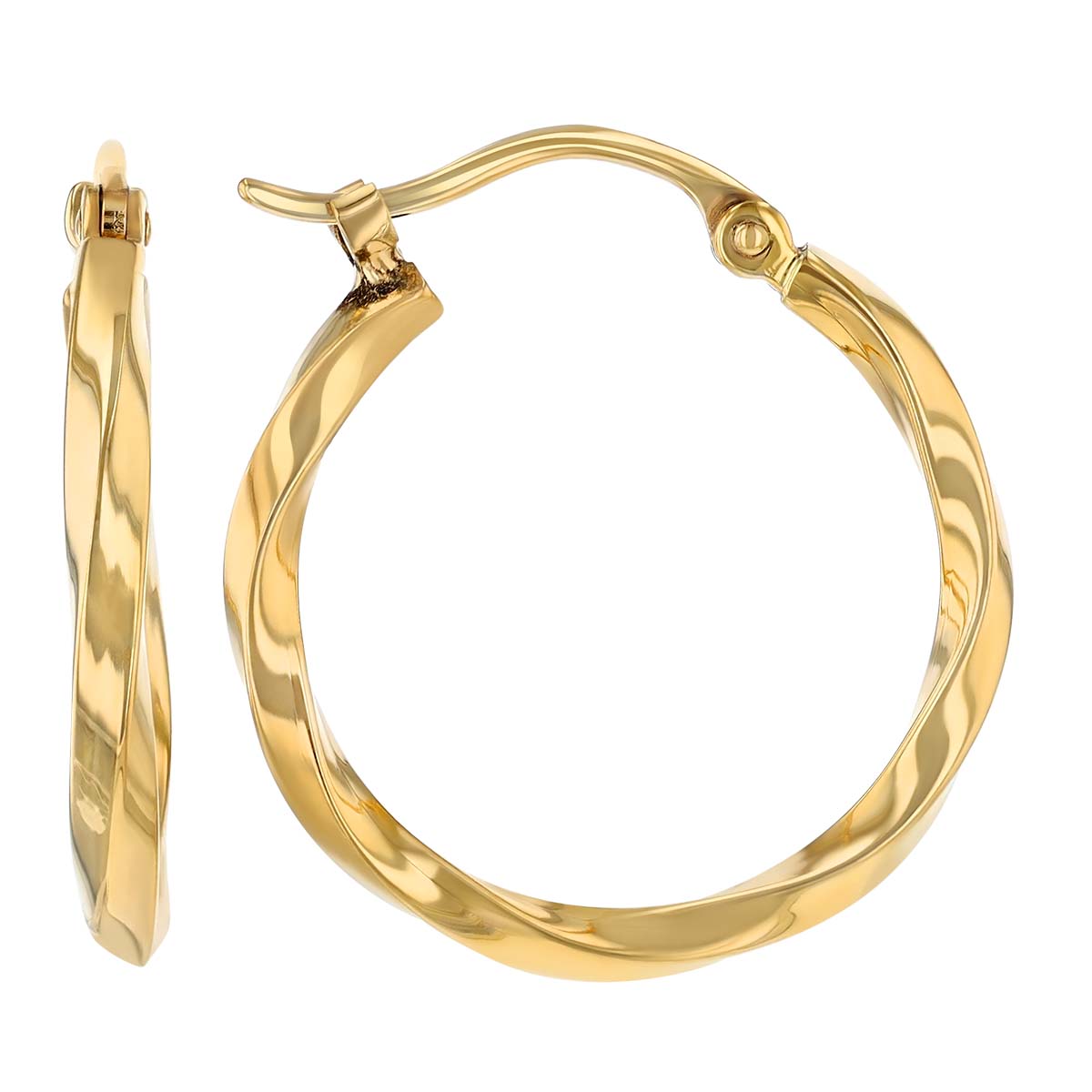 Quinn Twisted Hoops