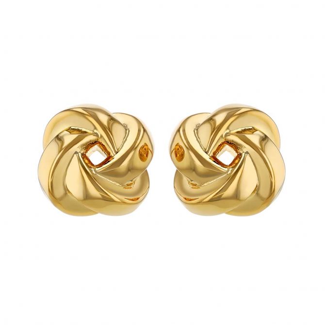 9ct gold sales knot stud earrings